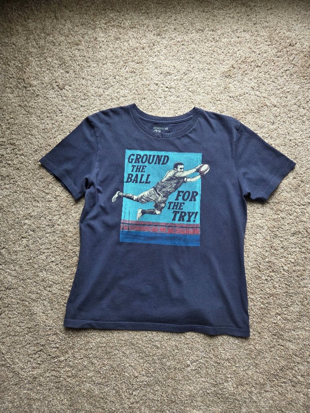 Boys Blue T-Shirt(size L 10yrs)